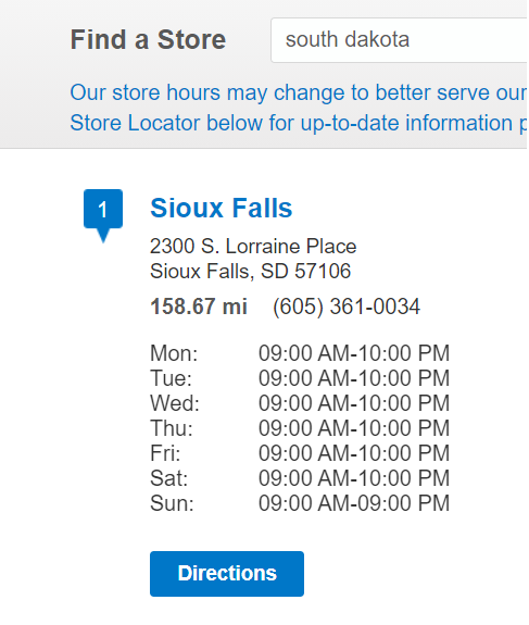 Ross store outlet hours